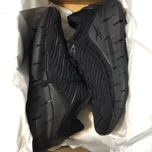 New black Reebok sneakers